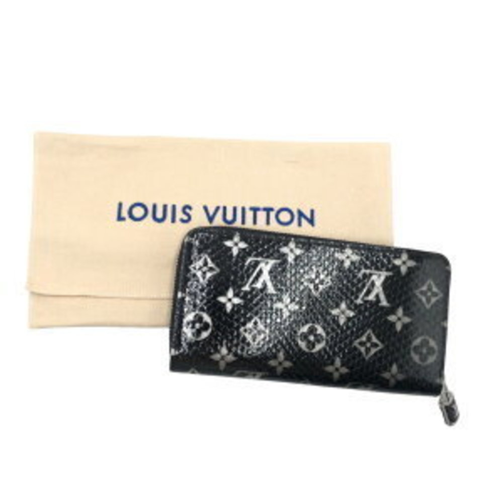 Louis Vuitton Monogram Zippy Wallet Python Black … - image 6